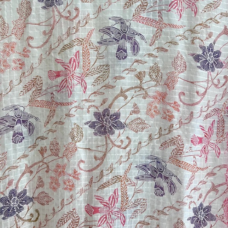 Batik Tulis Lightweight Silk Scarf - Small