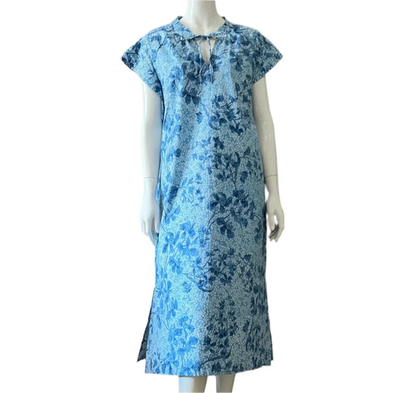 Pintuck Pleated Midi Dress