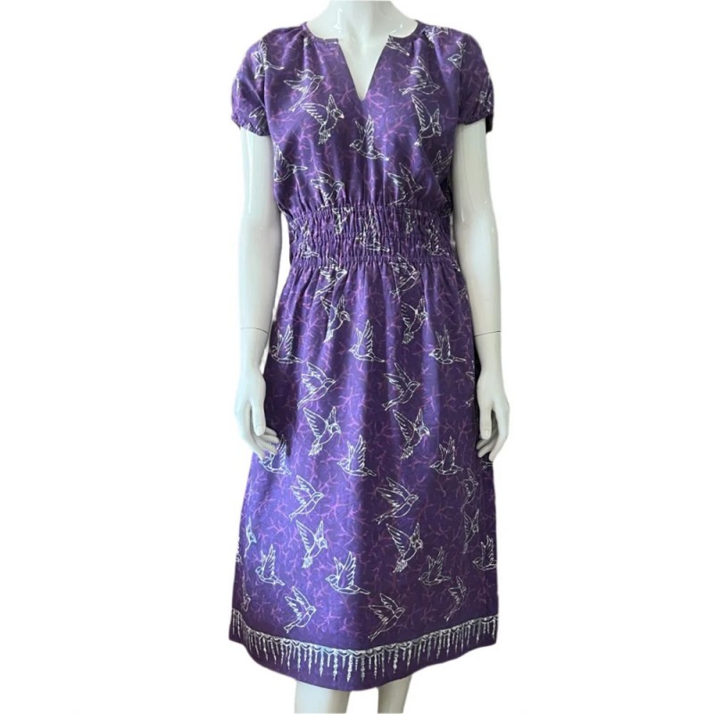 Gathered Waist Midi Dress