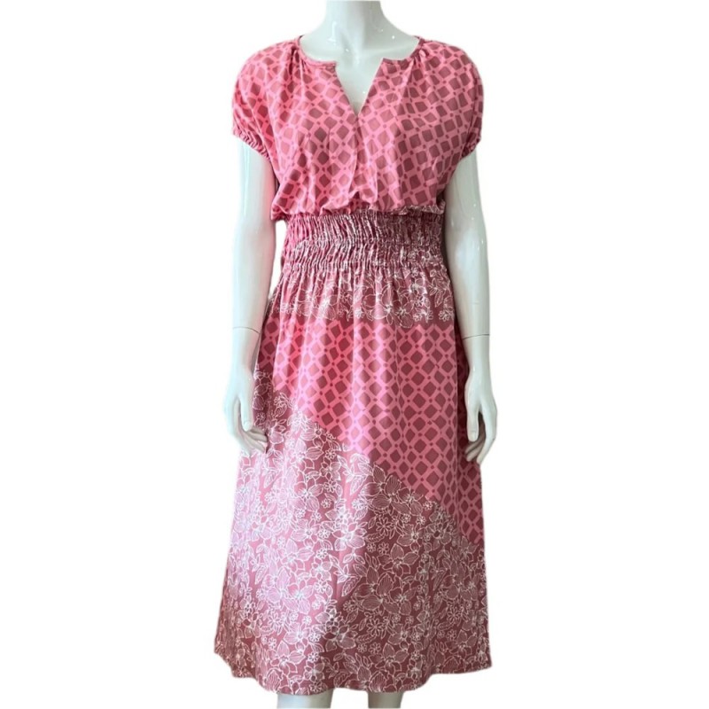 Gathered Waist Midi Dress