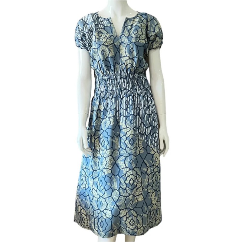 Gathered Waist Midi Dress