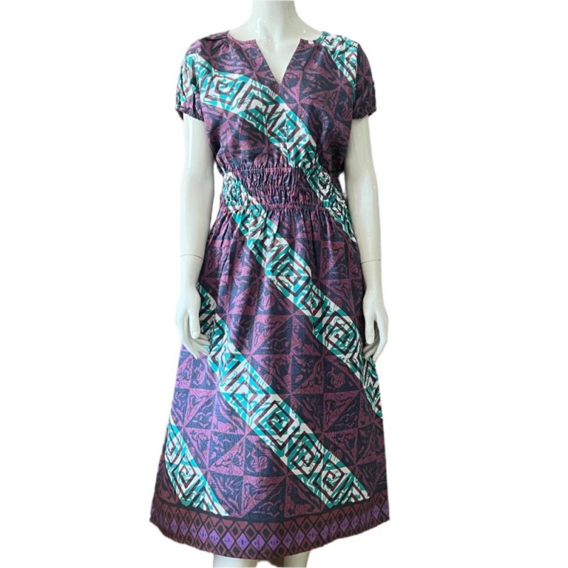 Gathered Waist Midi Dress